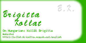 brigitta kollat business card